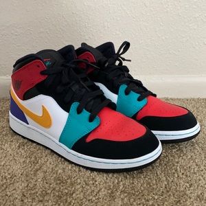 Jordan 1 Mid Bred Multi-Color (GS)
